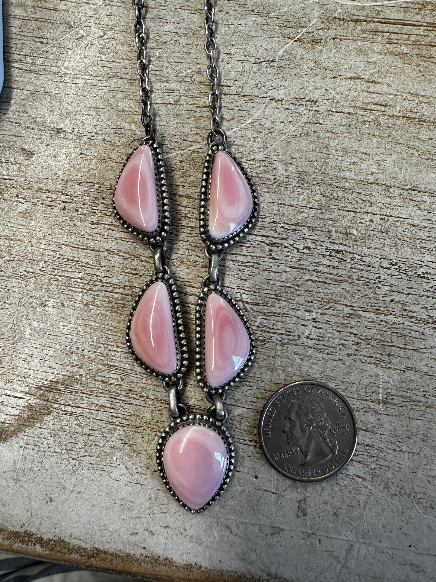 Pink Conch Lariat