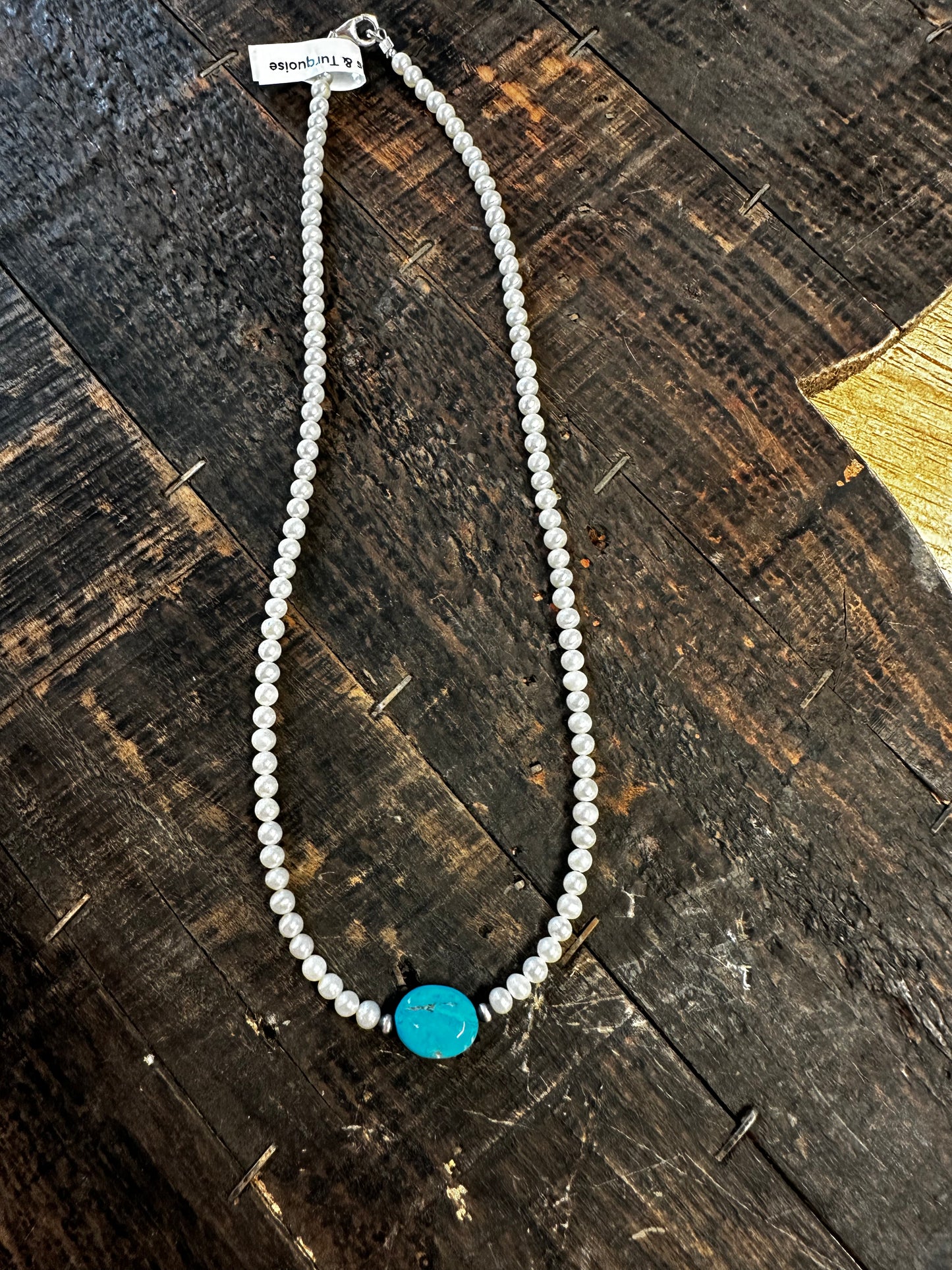 Turquoise & Fresh water pearls