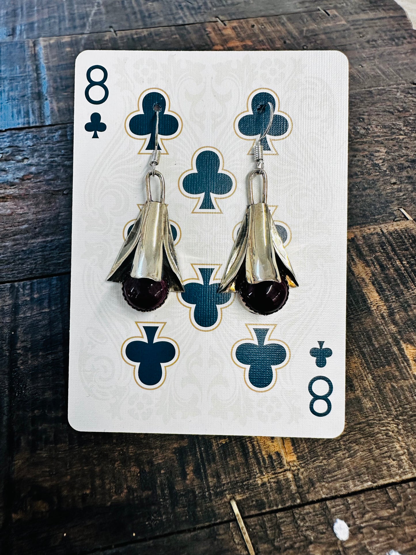 Spiny Purple Earrings