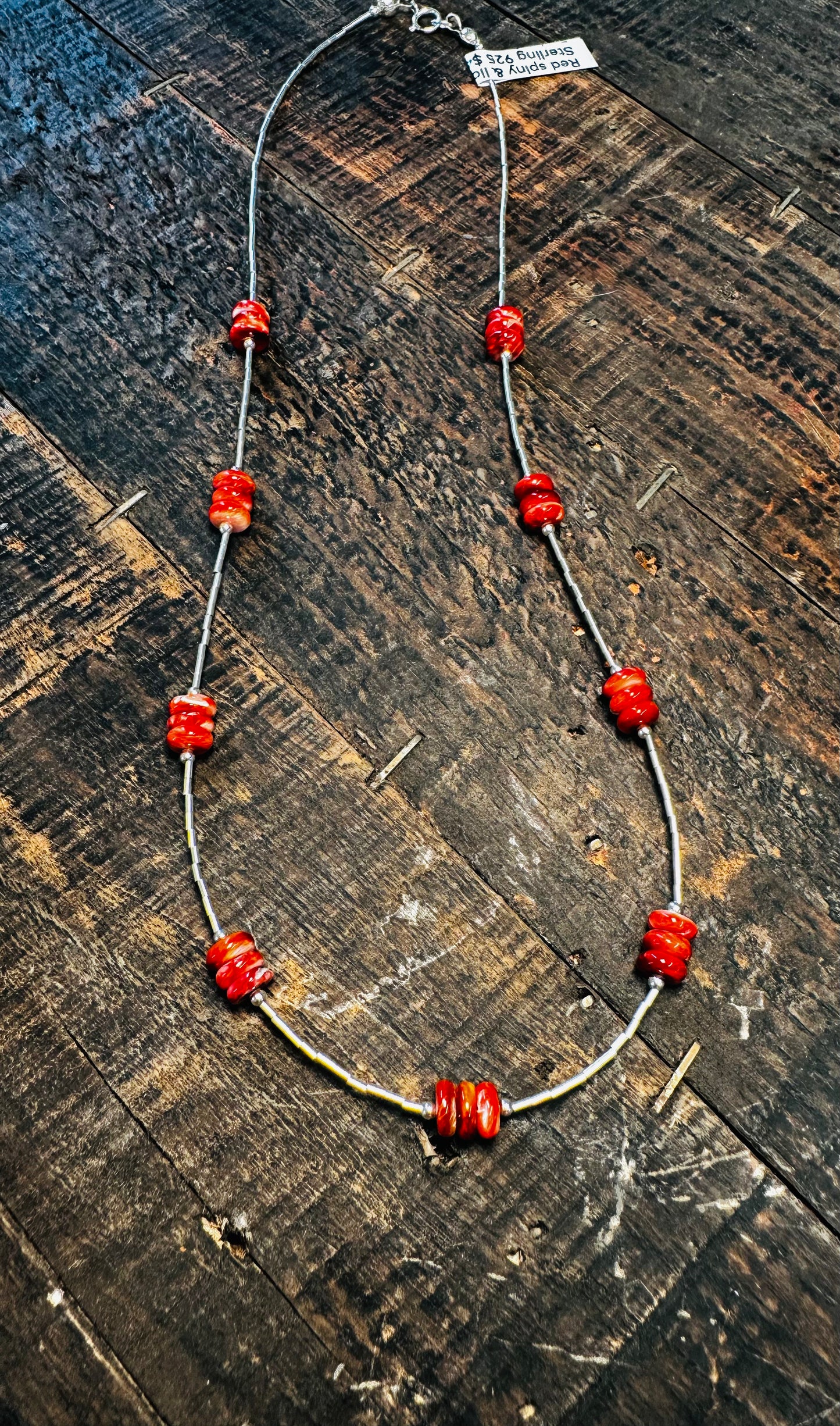 Red Spiny & Liquid Silver