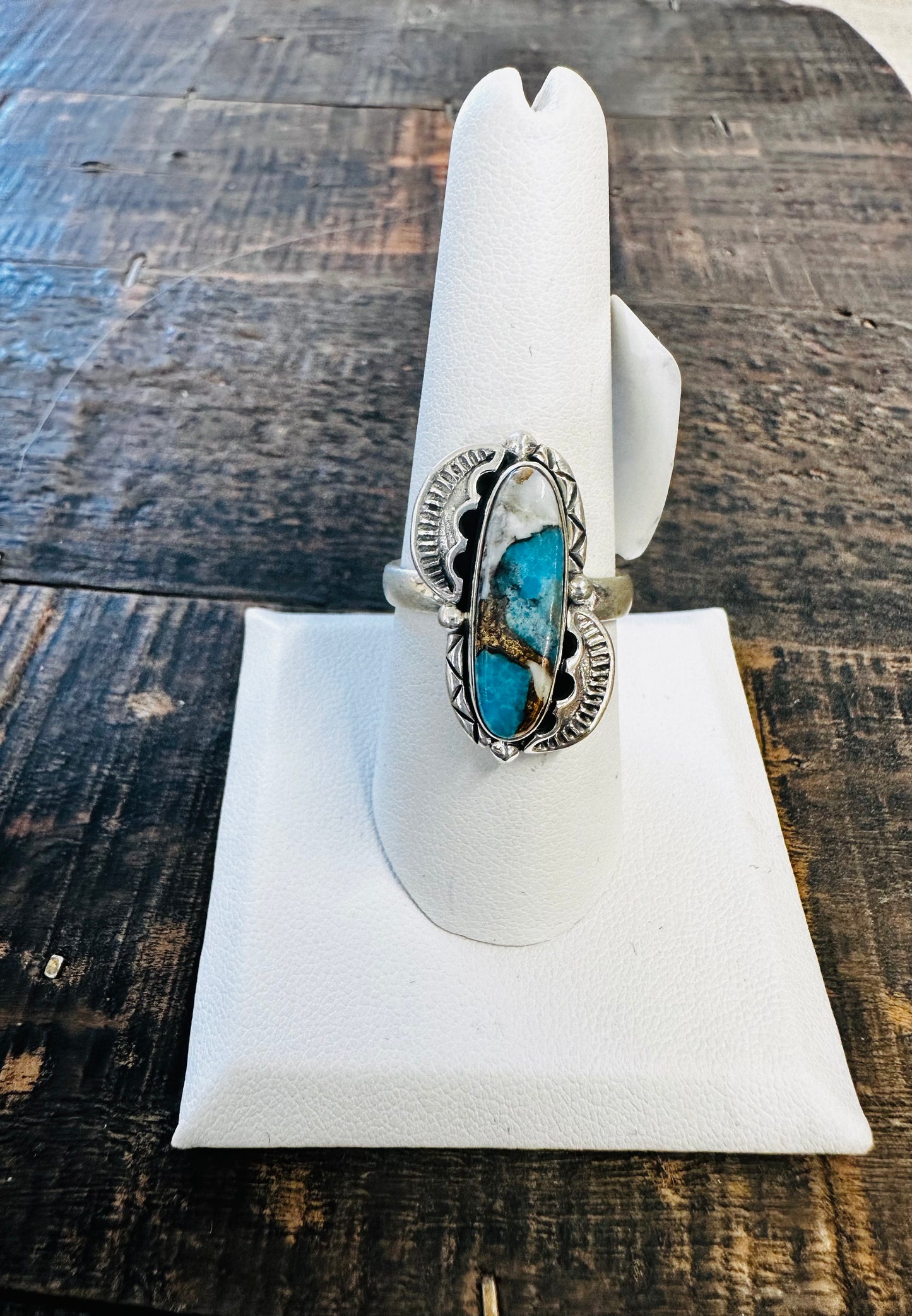 Mohave Copper turquoise ring