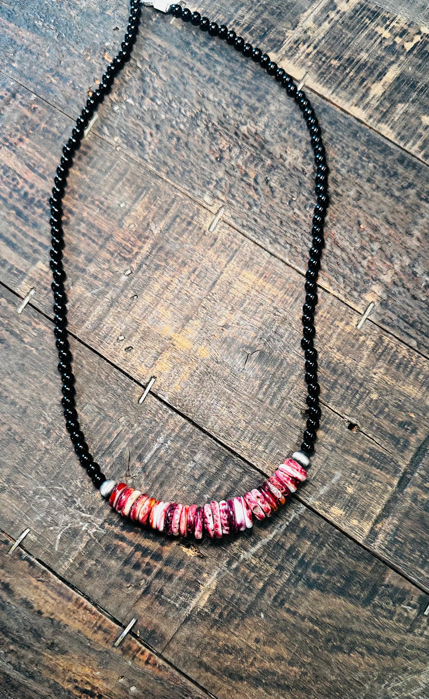 Black Onyx & Purple Wampum Shell