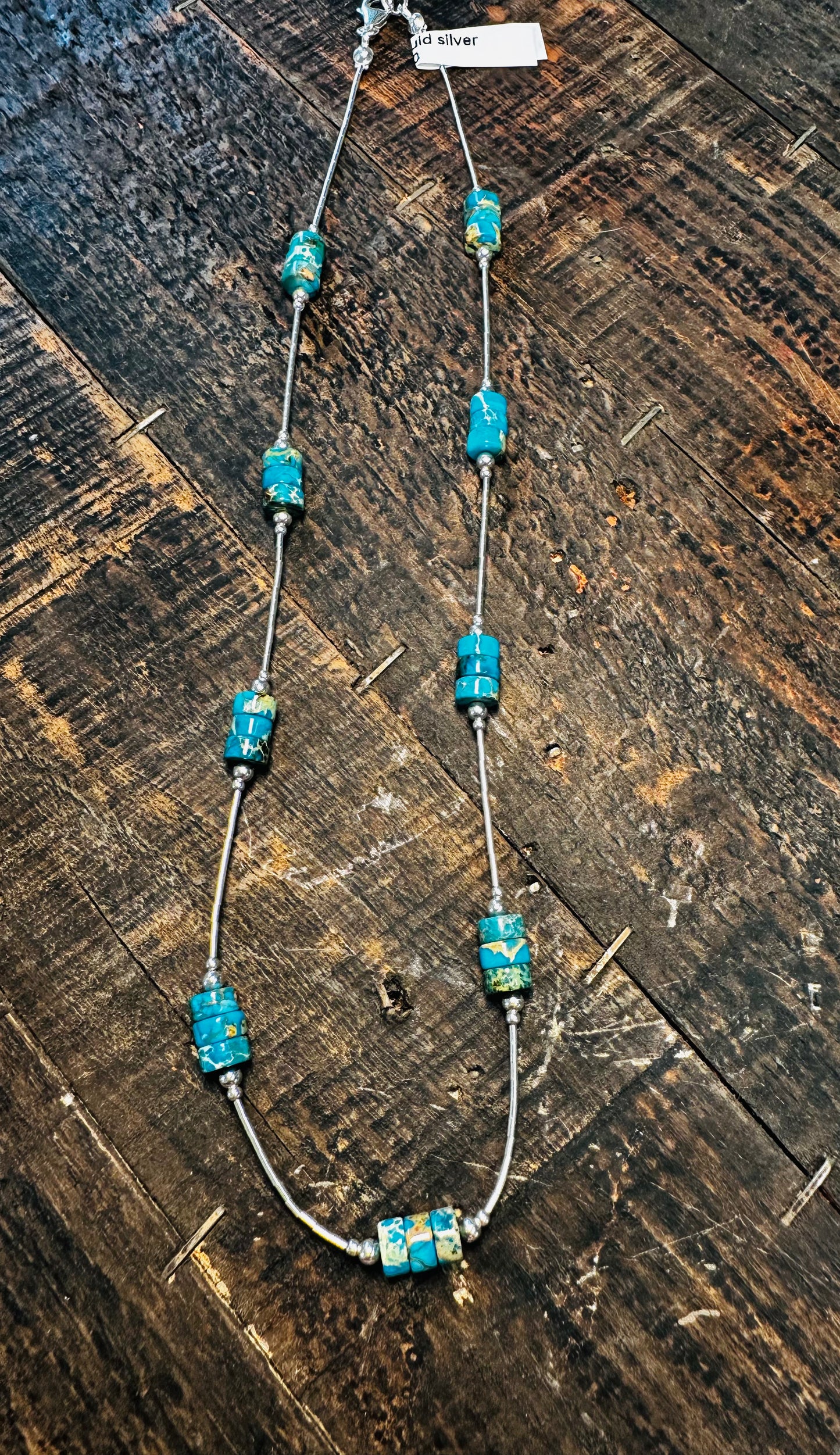 Turquoise & Liquid Silver
