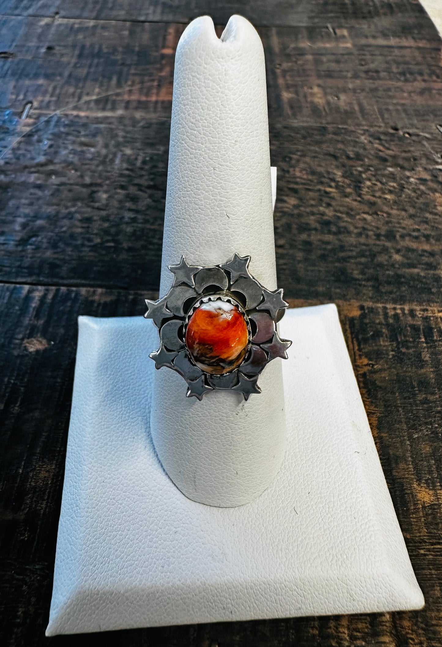 Mohave copper turquoise ring