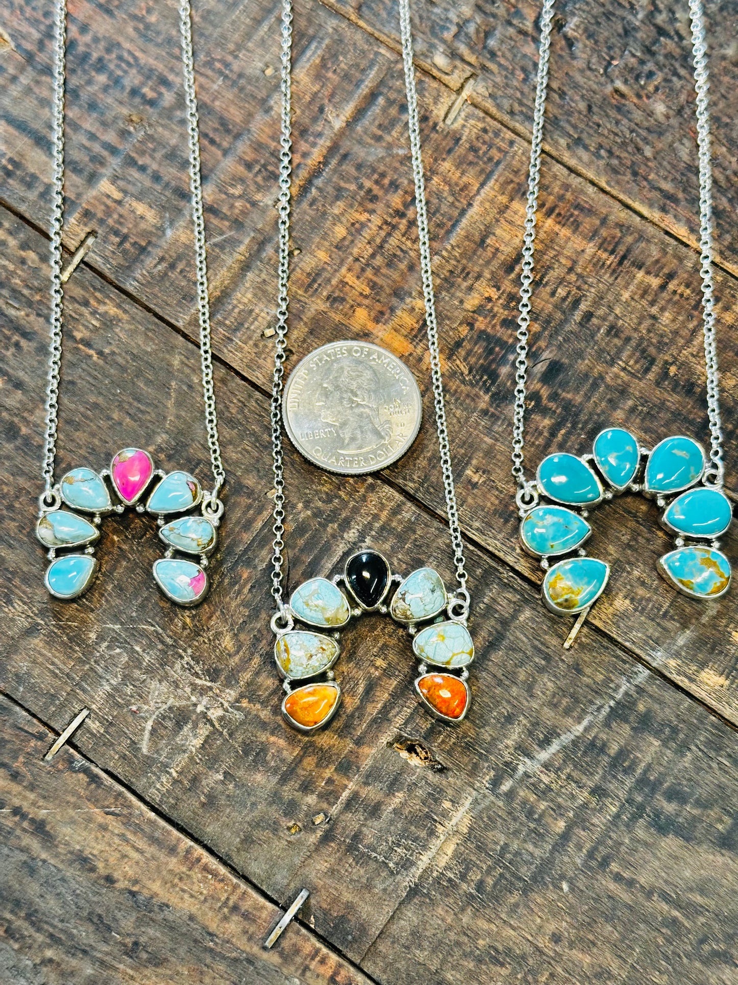 Kingman Turquoise Squash blossom
