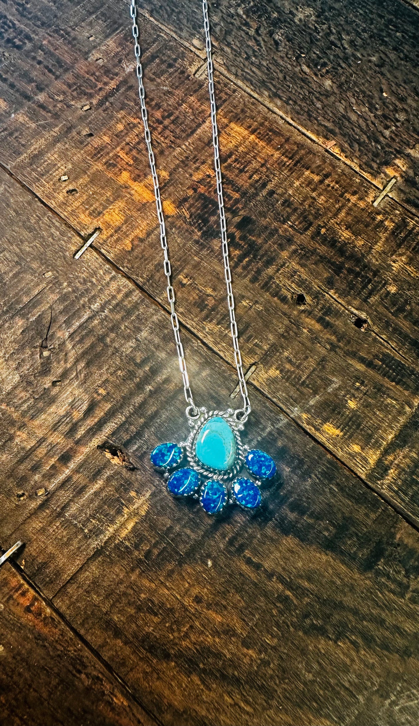 Turquoise & Blue Opal Necklace