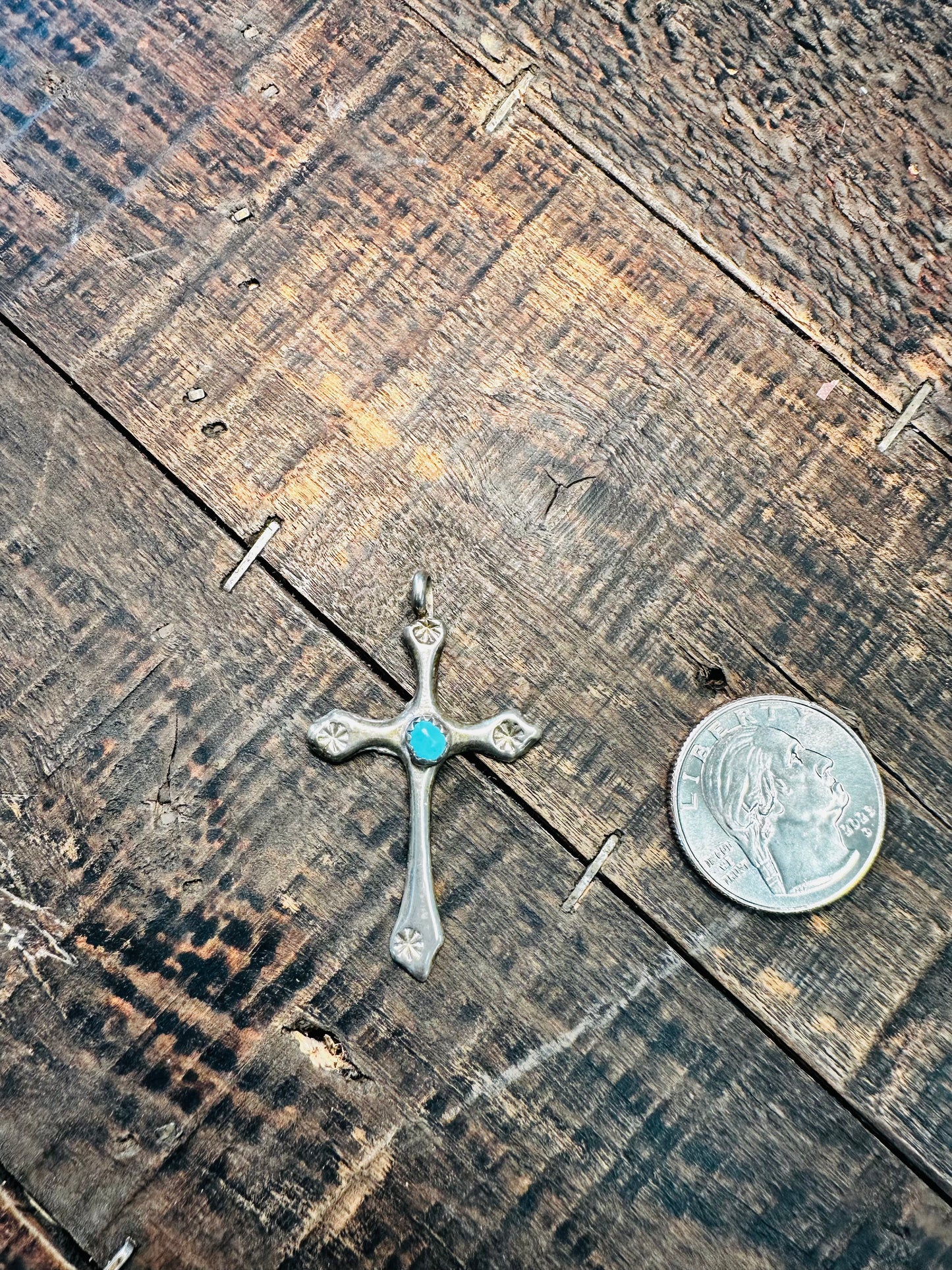Native made Cross Pendent