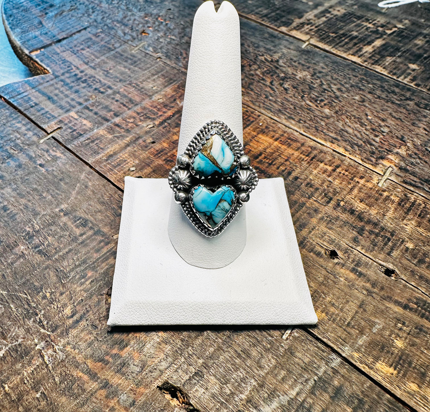 Ice Blue Dahlia Ring
