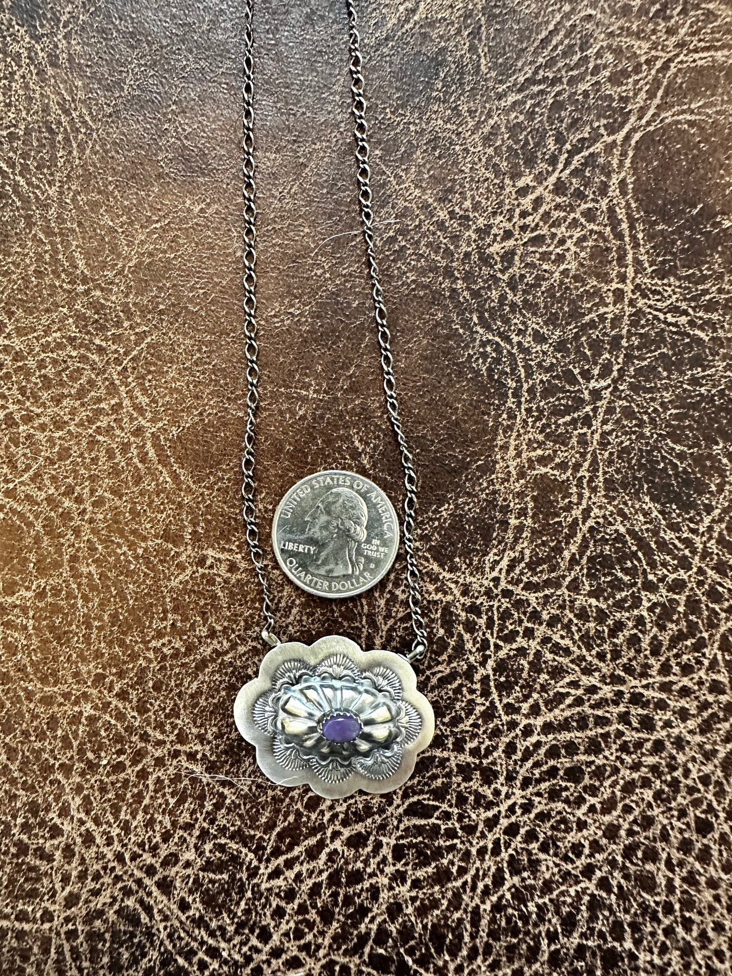 Charoite Necklace by Lavinia Benally