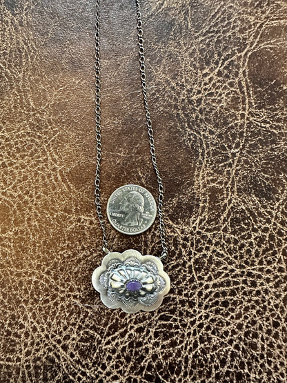 Charoite Necklace by Lavinia Benally