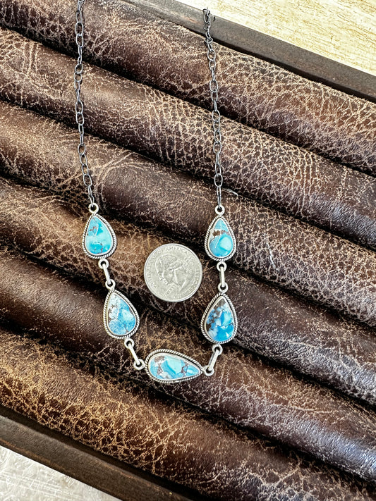 Golden Hills 5 Stone  Necklace