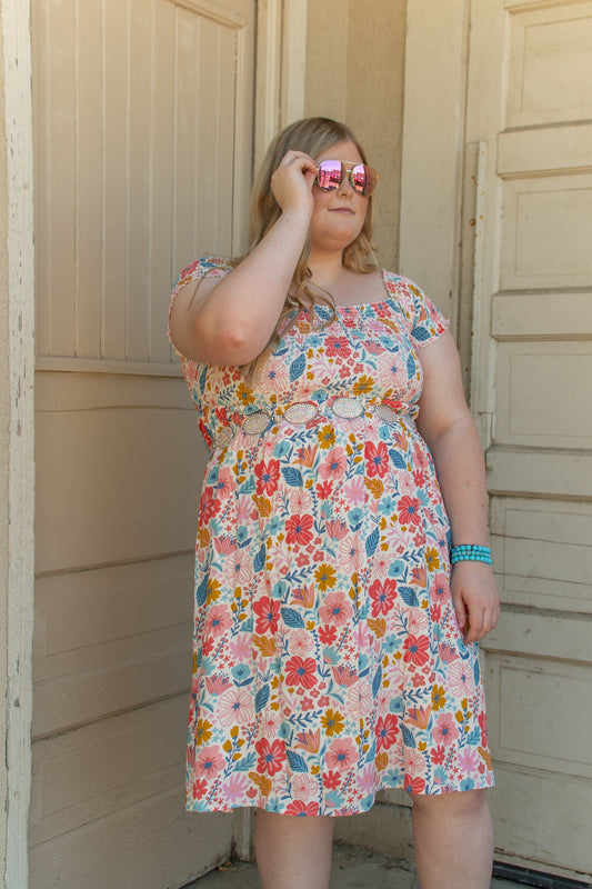 Pretty Pink Floral Dress