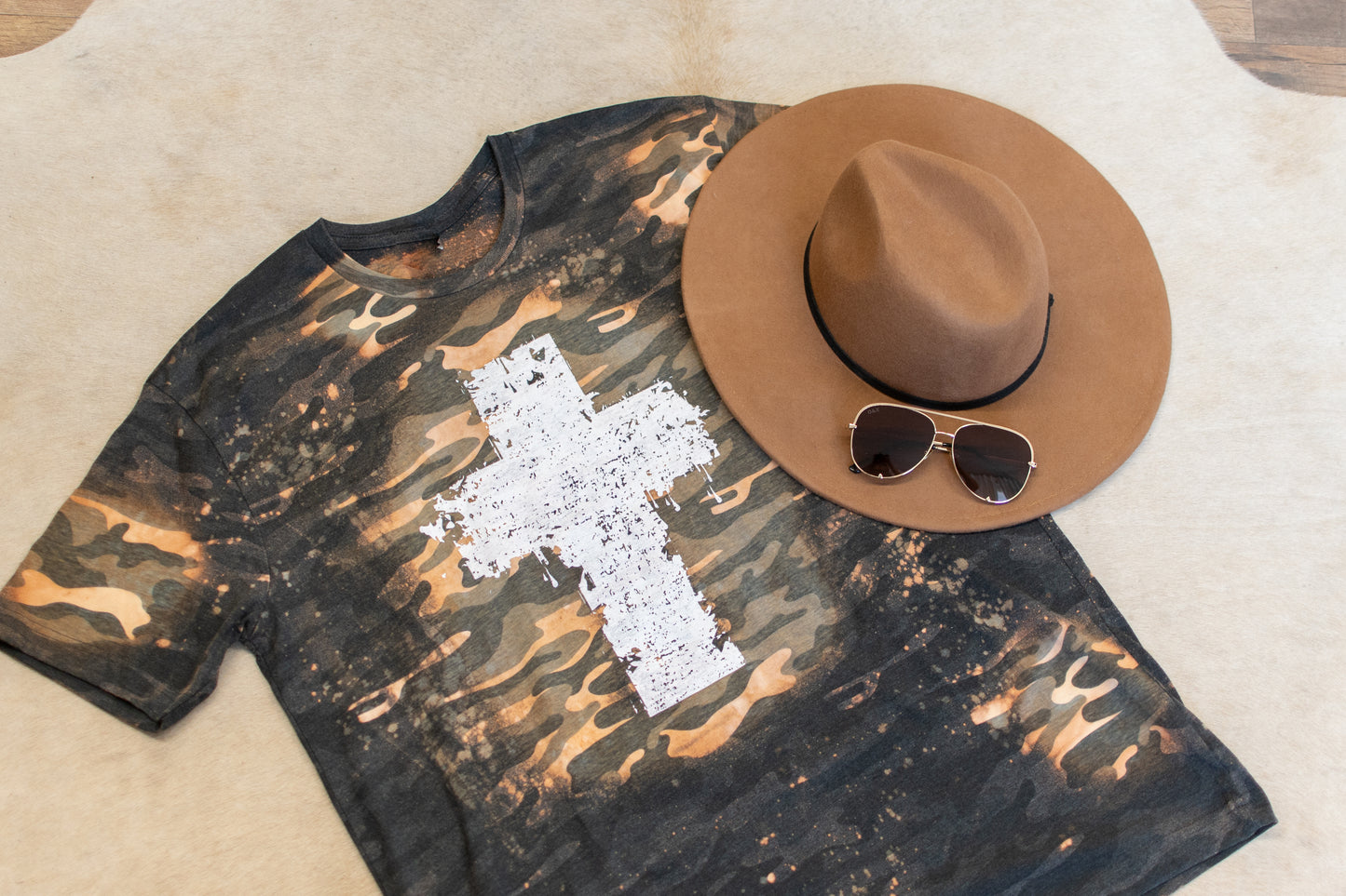 Cross Camo Graphic Tee