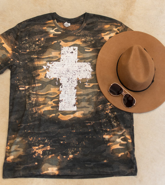 Cross Camo Graphic Tee