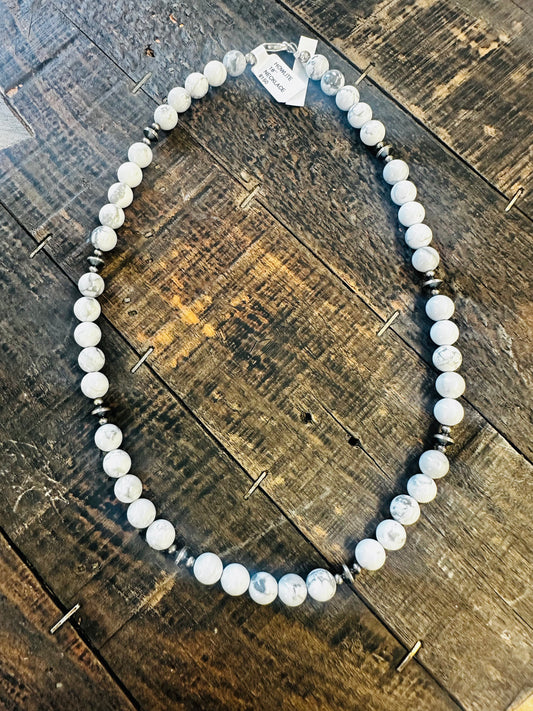 Native Made Howlite necklace