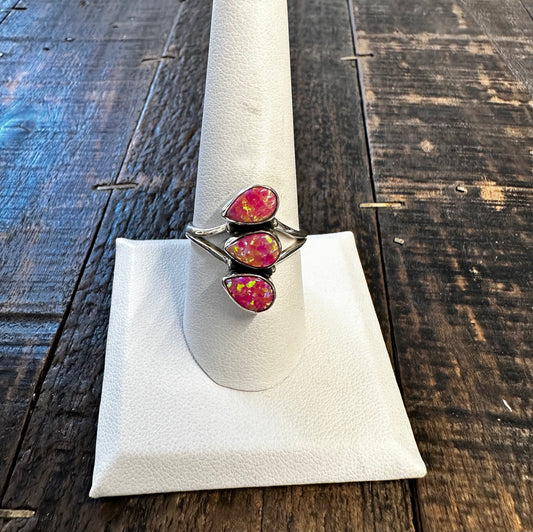 Pink Opal ring