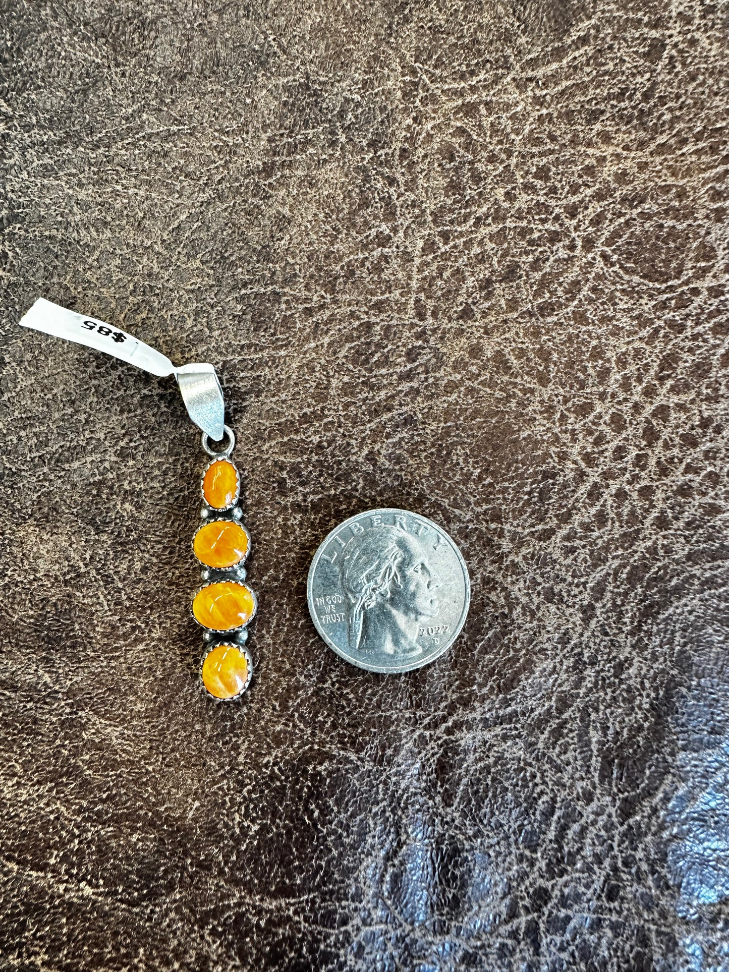Orange Spiny Pendent