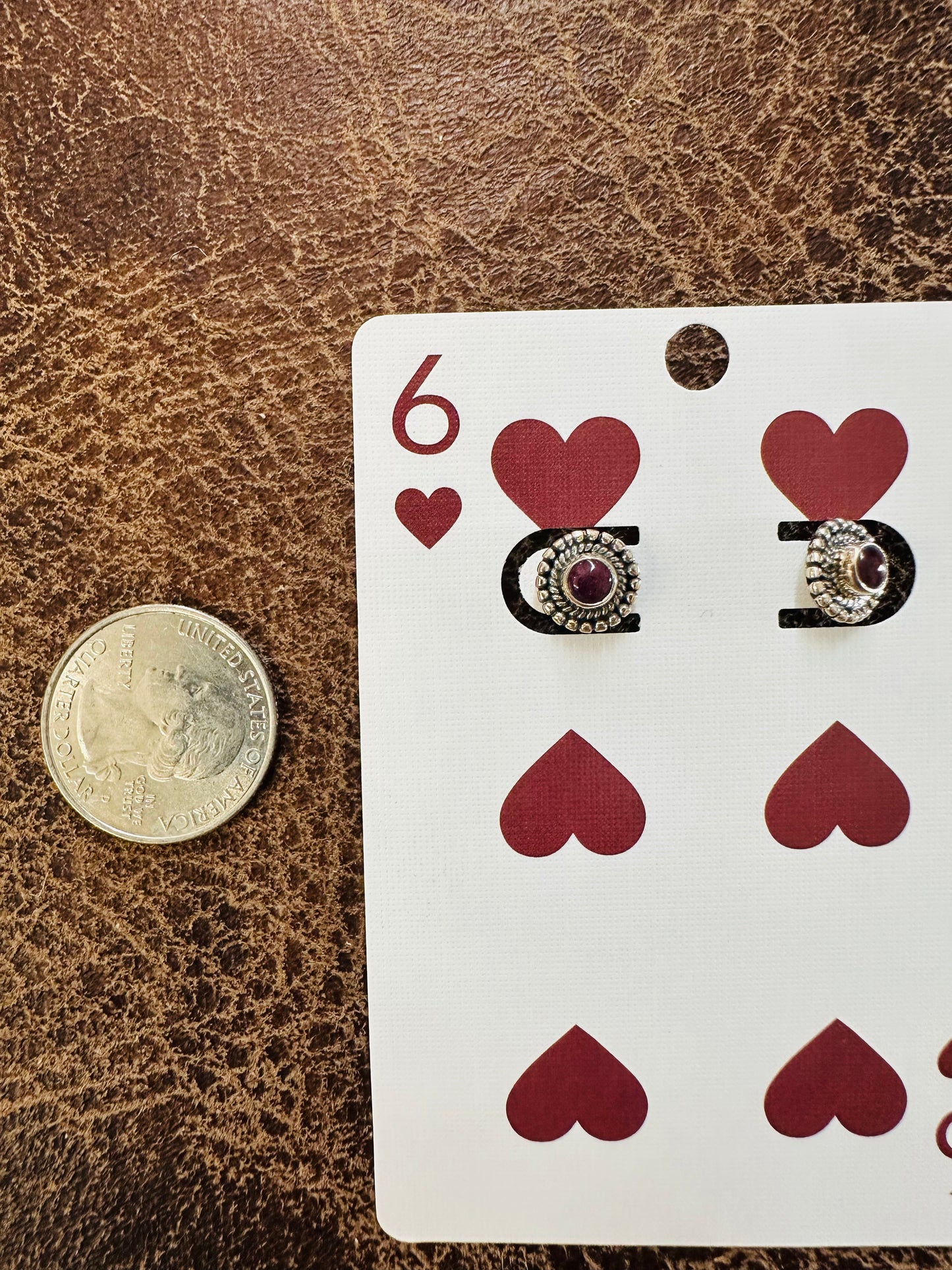 Purple Spiny Stud earrings