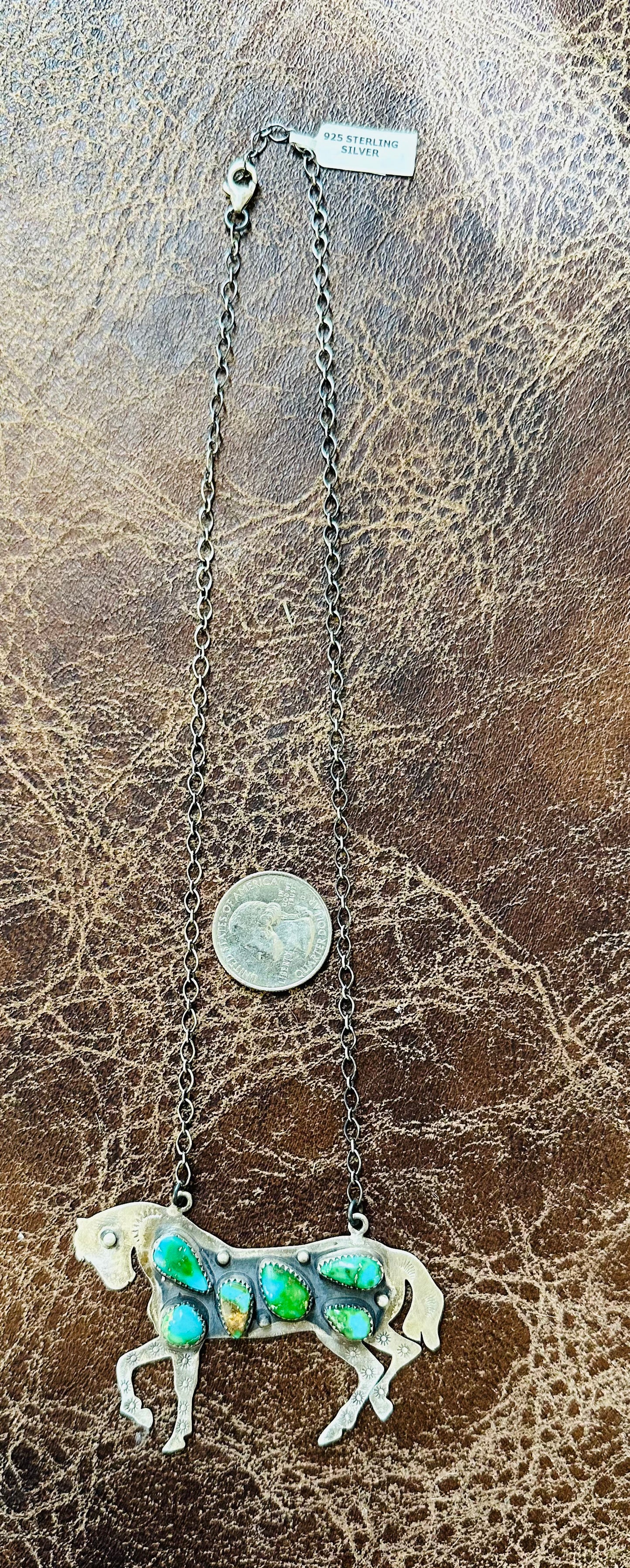 Sonoran Gold Horse necklace
