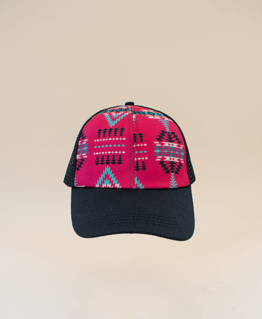 Pink Aztec Hat